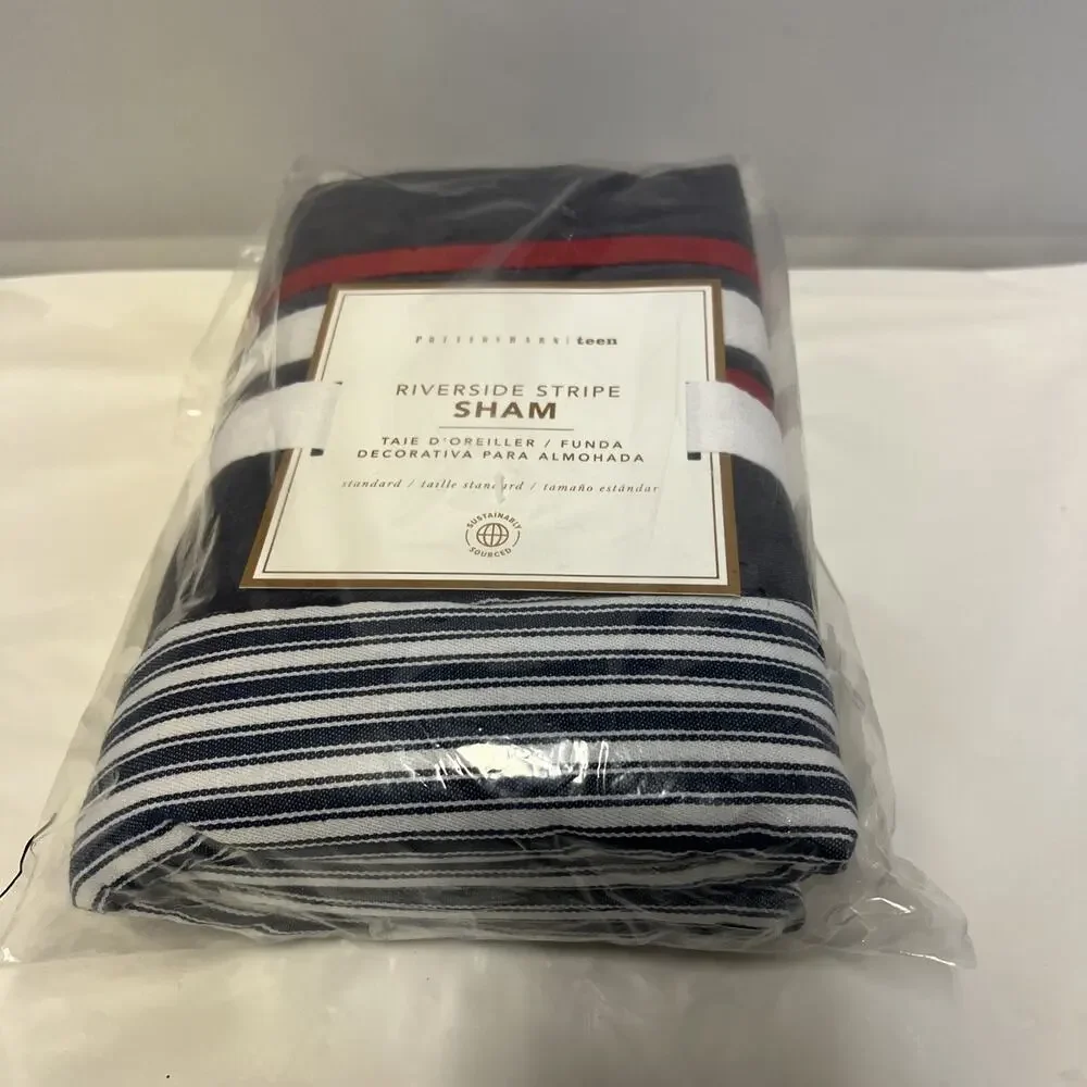 Pottery Barn Teen Riverside Stripe Pillow Sham NWT